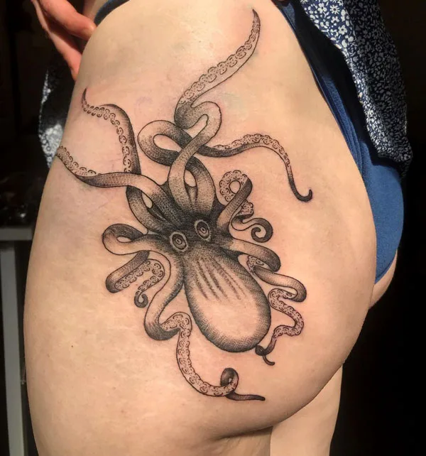 Butt tattoo 284