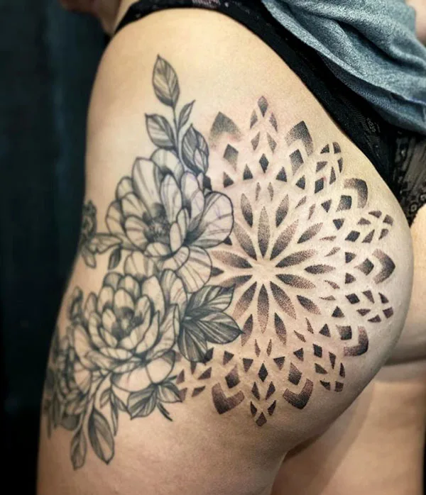 Butt tattoo 288