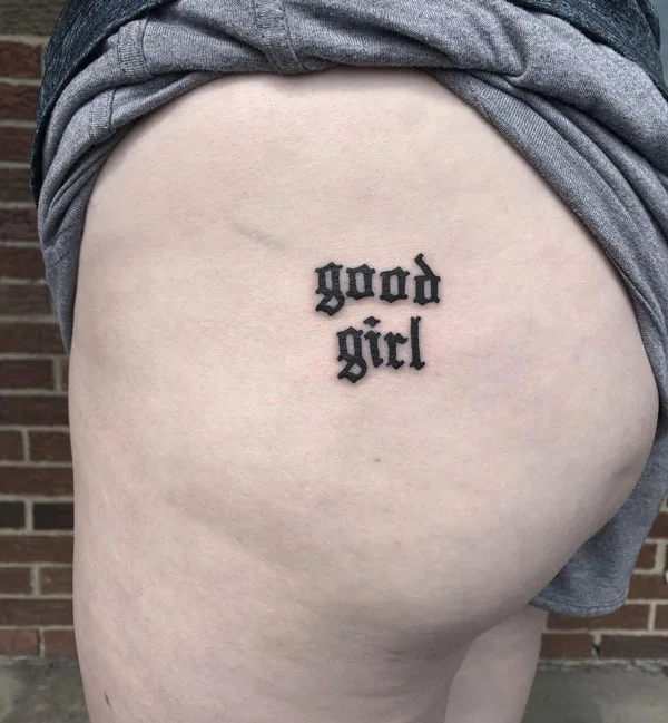 Butt tattoo 291
