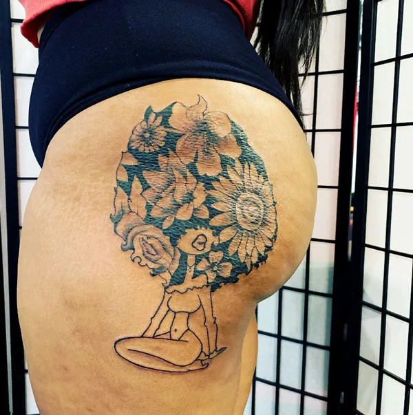 Butt tattoo 299