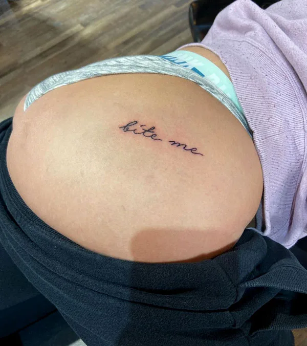 Butt tattoo 3
