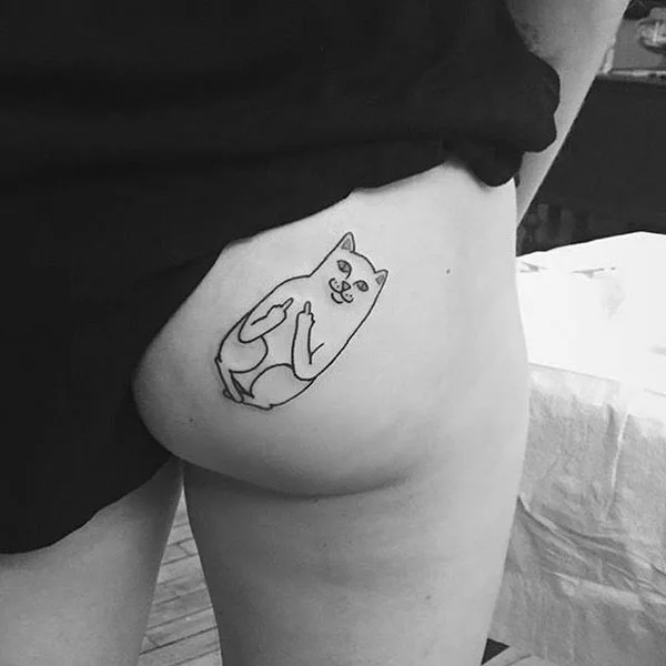 Butt tattoo 4