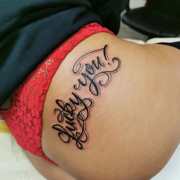 Butt tattoo 69