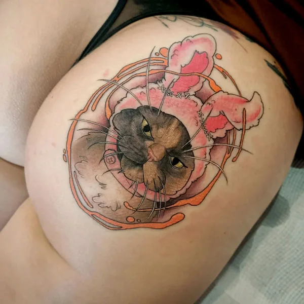 Butt tattoo 8