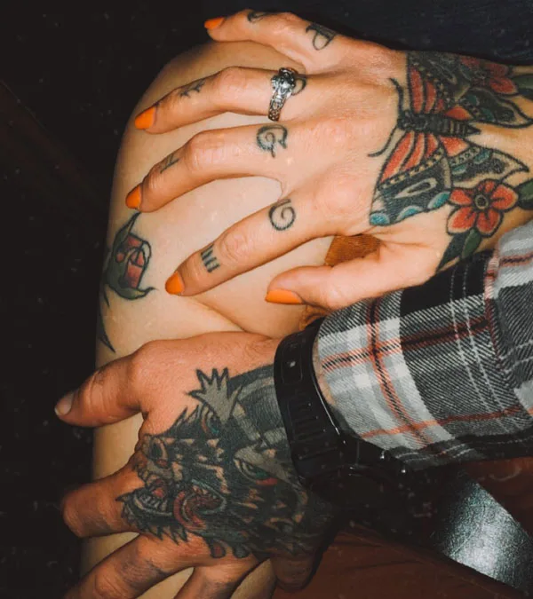Butterfly hand tattoo 21