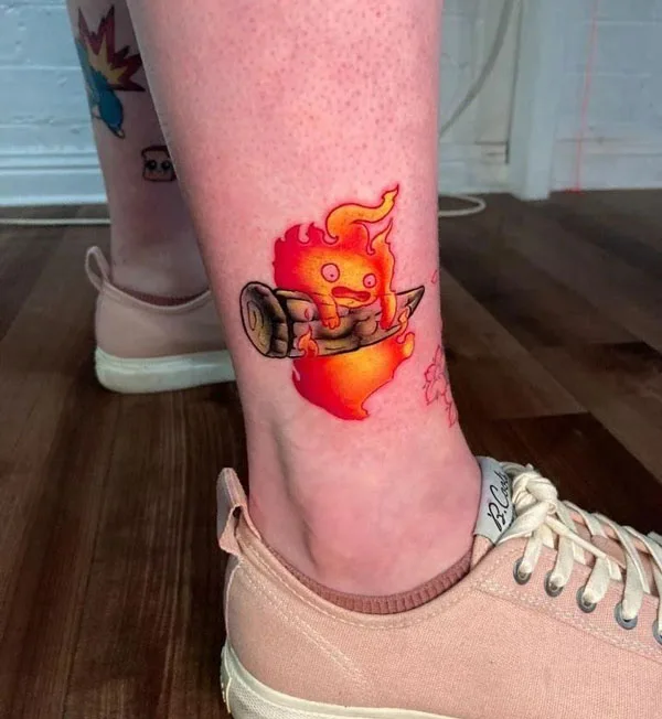 Calcifer Howl's Moving Castle Tattoo