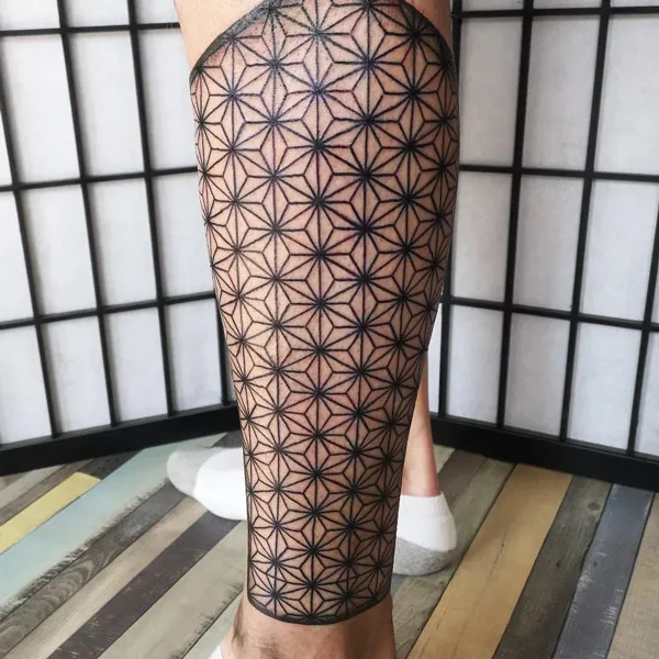 Calf Sleeve Tattoo 1
