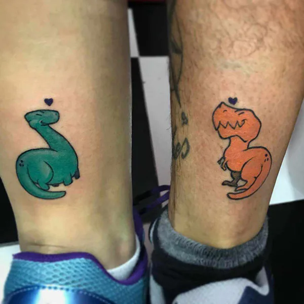 Cartoon Dinosaur Tattoo 1