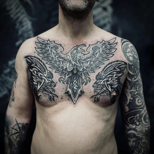 Celtic Raven Tattoo 1