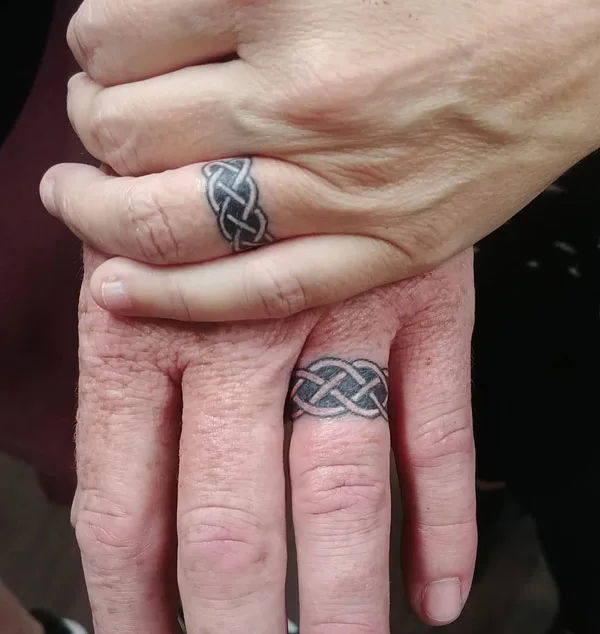 Celtic Wedding Ring Tattoo 2