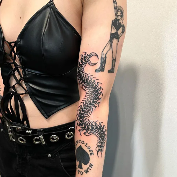 Centipede Tattoo 111
