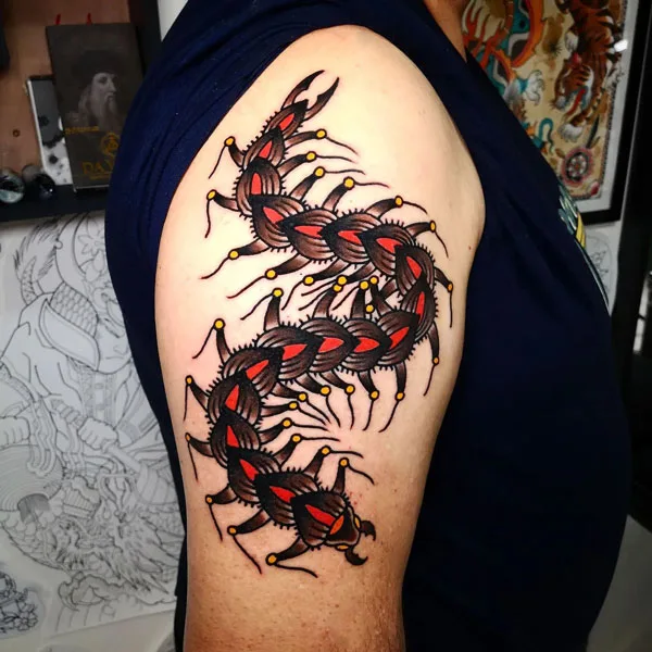 Centipede Tattoo 114