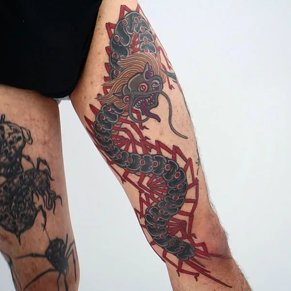 Centipede Tattoo 2