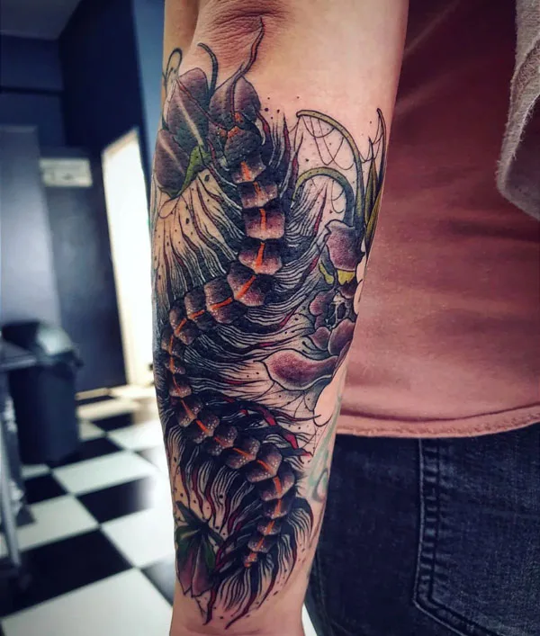 Centipede Tattoo 36