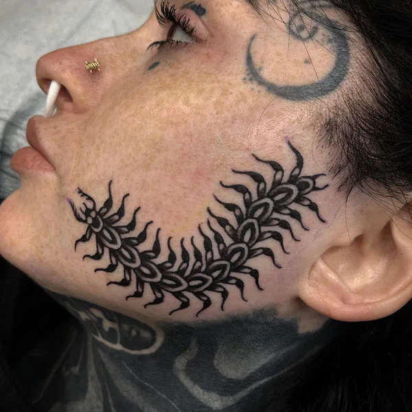 Centipede Tattoo 4