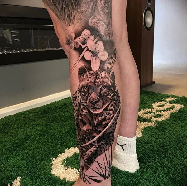 Cheetah tattoo 10