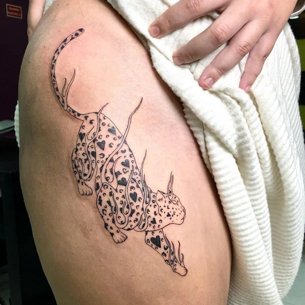 Cheetah tattoo 13