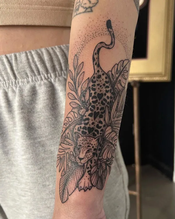 Cheetah tattoo 17