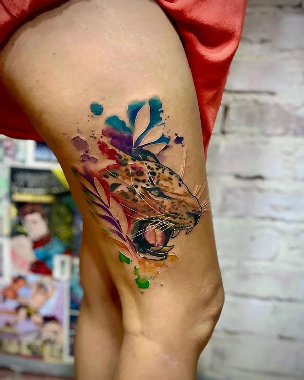 Cheetah tattoo 22