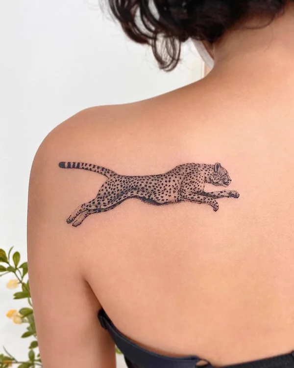 Cheetah tattoo 30