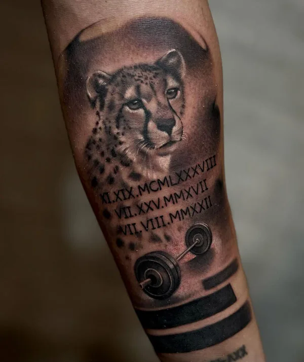 Cheetah tattoo 39