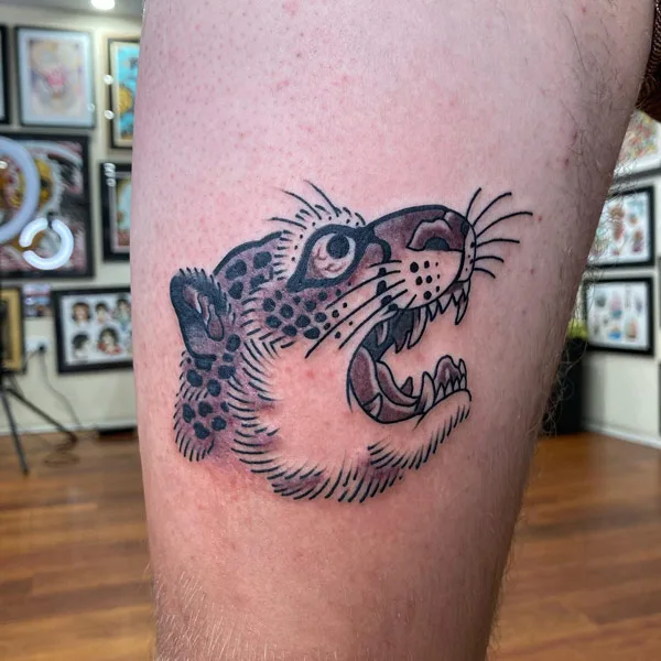 Cheetah tattoo 6