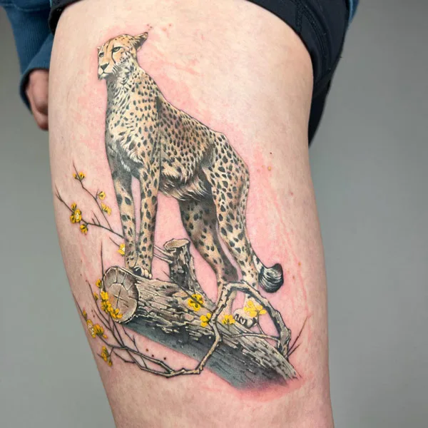 Cheetah tattoo 8