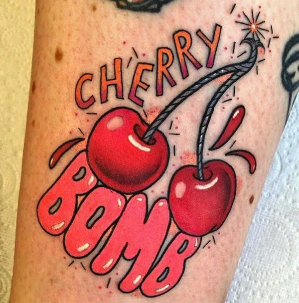 Cherry Bomb Tattoo 1