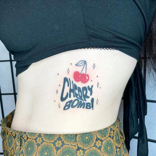 Cherry Bomb Tattoo 2