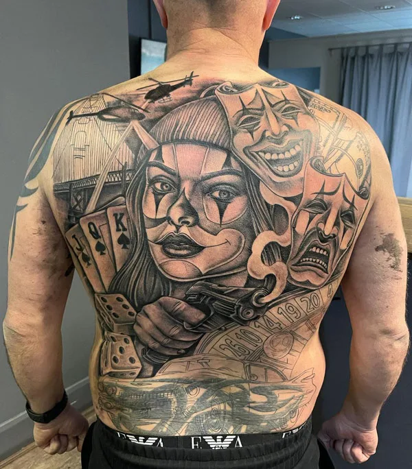 Chicano Back Tattoo 1