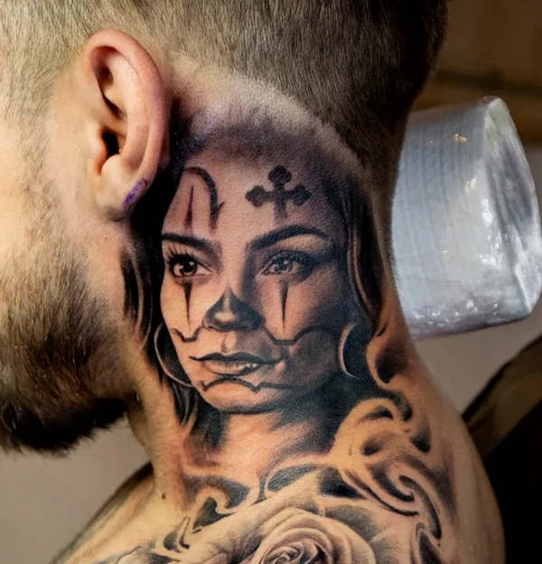 Chicano Clown Tattoo 2