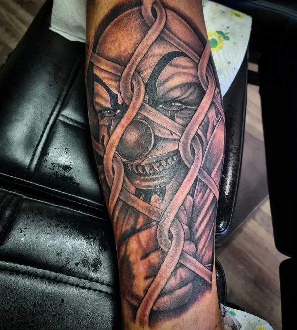 Chicano Clown Tattoo 3
