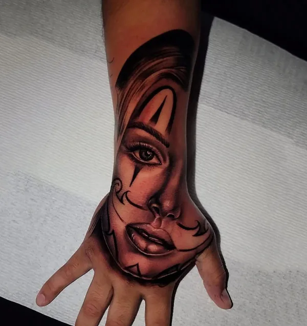Chicano Hand Tattoo 1