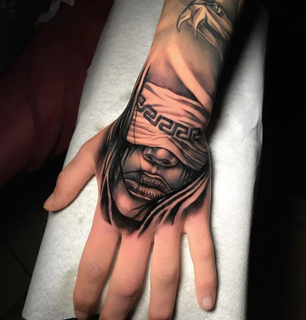 Chicano Hand Tattoo 2