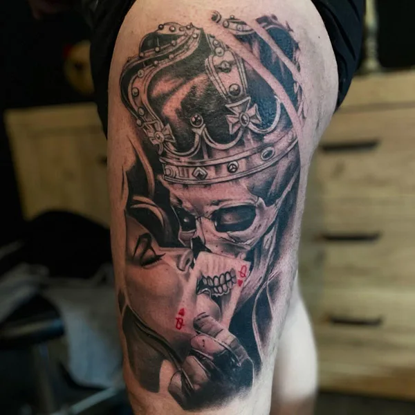 Chicano Skull Tattoo 1
