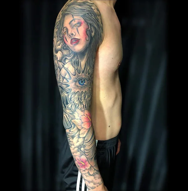 Chicano Sleeve Tattoo 2
