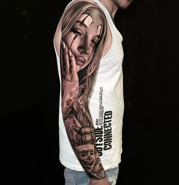 Chicano Sleeve Tattoo 3