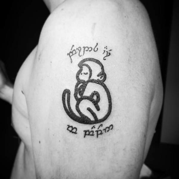Chinese Monkey Tattoo