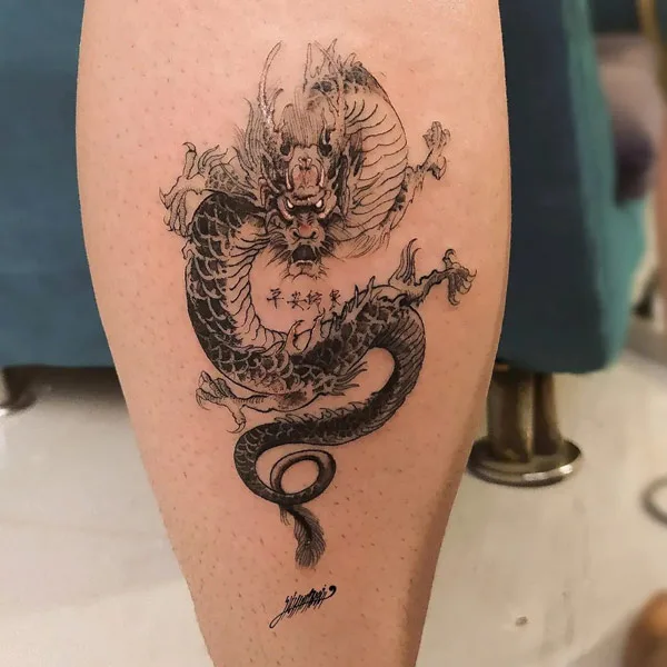 Chinese zodiac dragon tattoo