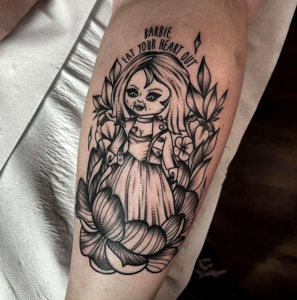 Chucky Bride tattoo