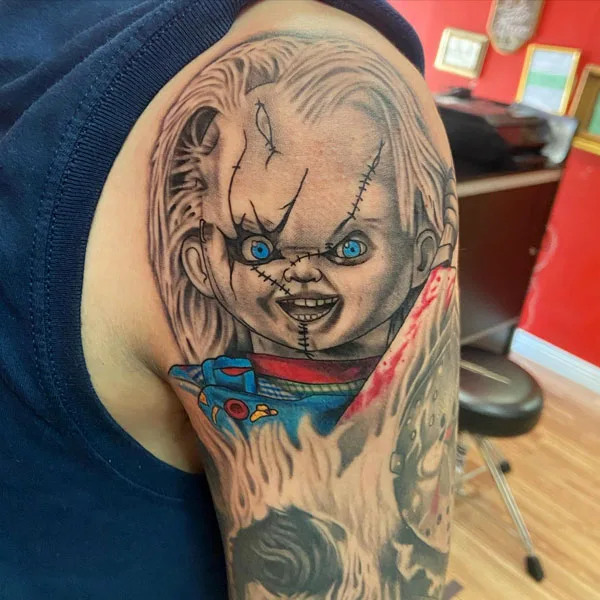 Chucky tattoo 93