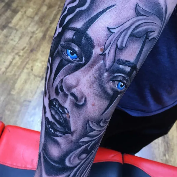 Clown Face Tattoo