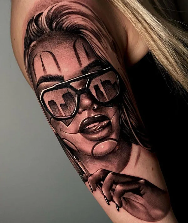 Clown Girl Tattoo 2