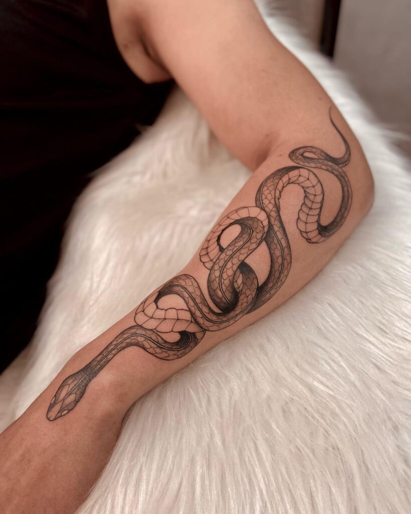 Cool Cobra Forearm Tattoo Designed for a Bold Statement: Feminine Edge