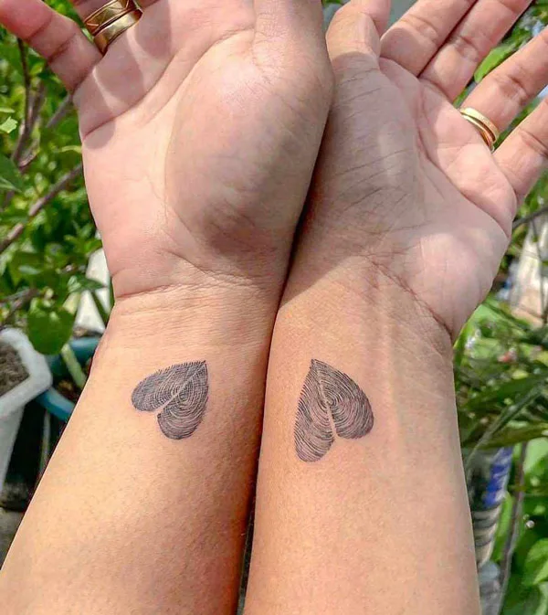 Couple Heart Tattoo 2