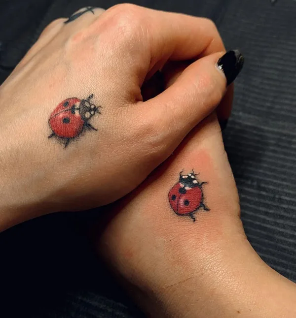 Couple Ladybug Tattoo 1