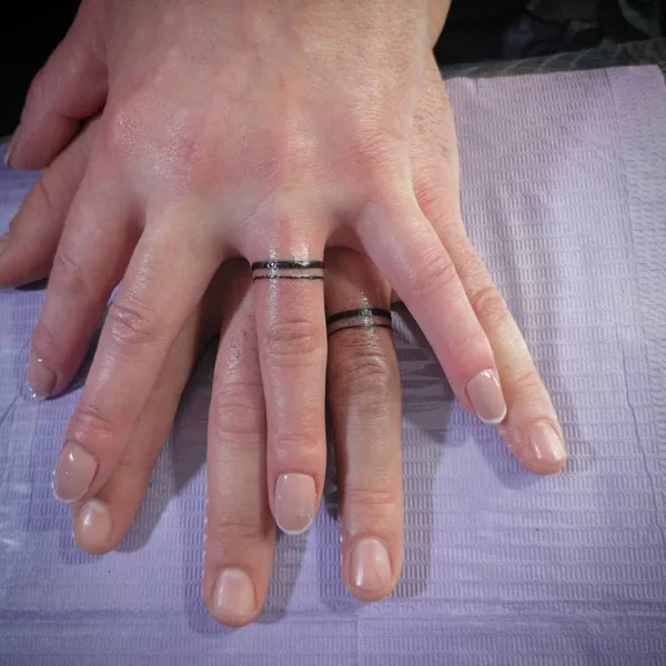 Couple Ring Tattoo 2