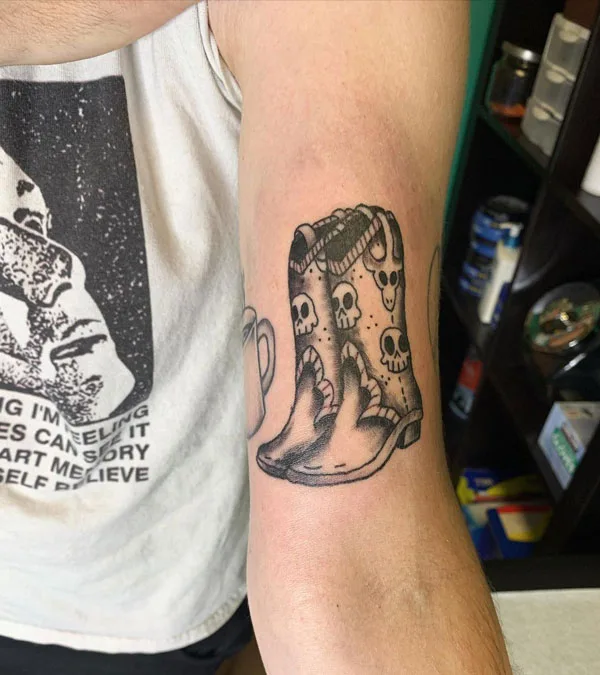 Cowboy Boot Tattoo 2