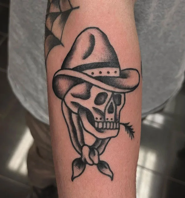 Cowboy Skull Tattoo 2