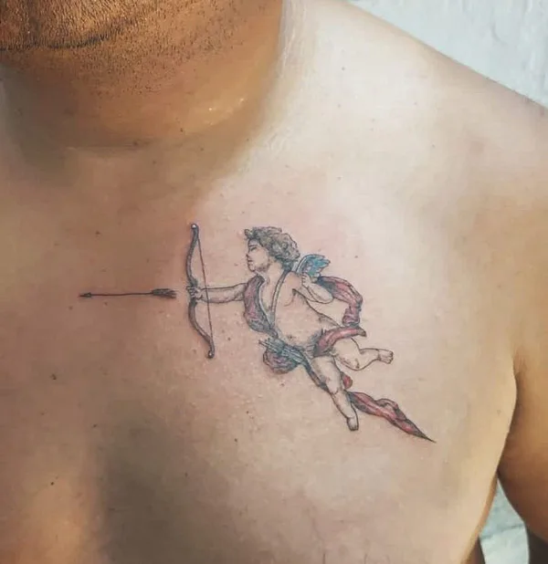 Cupid Shooting Arrow Tattoo 1